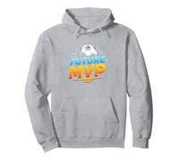 Future MVP Soccer for Boys Regalo Deportivo Inspirador Sudadera con Capucha, Unisex para Adultos, Gris Jaspeado, L