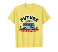 Future Roadie Mi Primer Concierto Kids Music Tour Bus Adventure Camiseta, Hombre, Limón, L