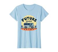 Future Roadie Mi Primer Concierto Kids Music Tour Bus Adventure Camiseta, Mujer, Azul Bebé, S