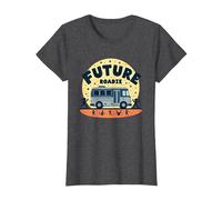 Future Roadie Mi Primer Concierto Kids Music Tour Bus Adventure Camiseta, Mujer, Jaspeado Oscuro, XL