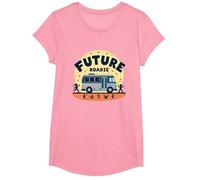 Future Roadie Mi Primer Concierto Kids Music Tour Bus Adventure Camiseta, Niñas, Rosado, Grande