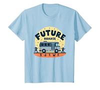 Future Roadie Mi Primer Concierto Kids Music Tour Bus Adventure Camiseta, Niños, Azul Bebé, 3 años