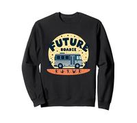 Future Roadie Mi Primer Concierto Kids Music Tour Bus Adventure Sudadera, Unisex para Adultos, Negro, XXL