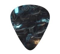 Future Robot - Púas de guitarra en tamaños finos, medianos y gruesos, juego de 12 piezas, adecuadas para guitarra eléctrica y varios instrumentos