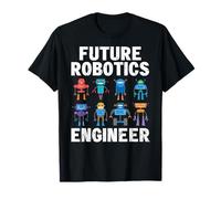 Future Robotics Engineer Funny Robot Engineering Kids Camiseta