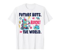 Future Robots Rock The World Graphic Robot Lover Niños Camiseta