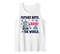Future Robots Rock The World Graphic Robot Lover Niños Camiseta sin Mangas