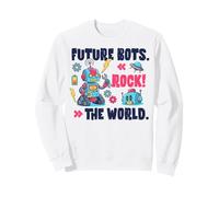 Future Robots Rock The World Graphic Robot Lover Niños Sudadera