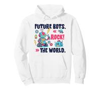 Future Robots Rock The World Graphic Robot Lover Niños Sudadera con Capucha