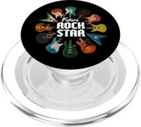 Future Rock Star Colorido Guitarras Eléctricas Banda Música Niños PopSockets PopGrip para MagSafe