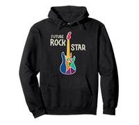 Future Rock Star Guitarra Mano Signo Música Amante Niñas Sudadera con Capucha