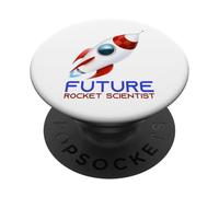 Future Scientist Science Rocket Ship Kids Gift Astronauta PopSockets PopGrip Adhesivo