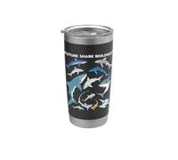 Future Shark Biologist Futuro biólogo de tiburones Vaso térmico de acero inoxidable de doble pared