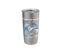 Future Shark Biologist Futuro biólogo de tiburones Vaso térmico de acero inoxidable de doble pared