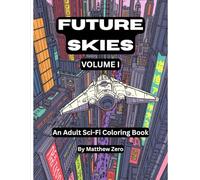 Future Skies: An Adult Sci-Fi Coloring Book