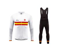 Future Sports UGLYFROG MTB MTB Invierno Termo Maillot de Ciclismo Hombre Mangas Largas Ropa para Bicicleta 20D Cojín Conjunto Bici de Montaña Chaqueta+Bib Pantalones Culote de Ciclista Largo