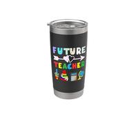 Future Teacher Funny Teach School Teachers Vaso térmico de acero inoxidable de doble pared