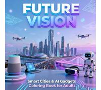 Future Vision: Smart Cities & AI Gadgets Coloring Book for Adults (AI & Future World - Minimal Designs for Adults)