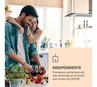 Futurelight Smart bonete de recirculación 420m³/h LED acero inoxidable Klarstein