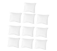 FUTUREORYY 10 Piezas Cojines de Exhibición para Pulseras y Relojes Almohadillas Duraderas de PU para Coleccionistas y Tiendas Blanco Práctico y Elegante