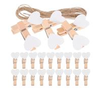 FUTUREORYY 100 Piezas Conjunto de Clips de Pared para Fotos Pinzas de corazón para Fotos Mini alfileres de Ropa en Forma de corazón Clavijas de Papel fotográfico