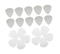 FUTUREORYY 100 Piezas Púas para Guitarra Acero Inoxidable con Borde Suave Plectros Plateados para Guitarras Eléctricas y Acústicas Accesorios para Músicos de Jazz Rock y Principiantes