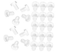 FUTUREORYY 100 Piezas Unidades Almohadillas Anticolisión Transparentes para Muebles Protectores de Caucho Suave Incrustados con Vástago para Mesa de Vidrio Tope para Gabinete Resistente y