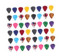 FUTUREORYY 100 piezas Unidades Púas de Plástico para Guitarra Eléctrica Acústica Diseño Ergonómico Duraderas y Resistentes Selección Práctica para Músicos