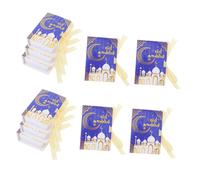 FUTUREORYY 10piezas Cajas De Eid Mubarak Forma De Libro Para Dulces y Snacks Decorativas Para Celebraciones De Ramadan y Otras Fiestas