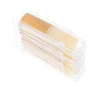 FUTUREORYY 10piezas Lengüetas De Madera Para Saxofón Soprano Caña De Althorn Dureza Accesorios De Repuesto Para Saxofonistas