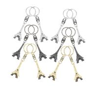 FUTUREORYY 12 piezas Lote Llaveros Colgantes Torre Eiffel de Aleación de Zinc Llavero Decorativo Vintage para Bolsos y Regalos Colores Dorado Plata y Bronce Accesorios DIY Prácticos