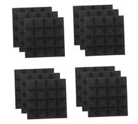 FUTUREORYY 12 piezas Paneles Acústicos Autoadhesivos de Insonorización para Estudio y Hogar de Absorción de Sonido Aislantes para Paredes para Grabación y Audiovisuales