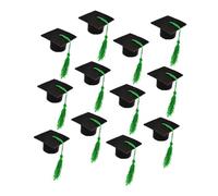 FUTUREORYY 12piezas Decoración De Sombrero De Doctorado Mini Birrete De Graduación Adorno para Birrete De Graduación para Flores y Decoración De Fiesta De