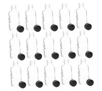 FUTUREORYY 15 piezas Botellas de Vidrio para Aceites Esenciales de Unidades con Tapa de Baquelita Envases Cosméticos Portátiles para Viaje y Recarga Segura sin Fugas