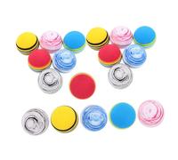 FUTUREORYY 18 Piezas Pelota para Perros Juguete Masticable EVA Resistente Colores Arcoíris para Entrenamiento Interior y Diversión Familiar Silenciosa