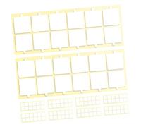 FUTUREORYY 180 Unidades De Cinta Adhesiva De Algodón Insonorizada De Doble Cara Resistente De Espuma De Estudio Transparente Cuadrada Acrílica Blanca