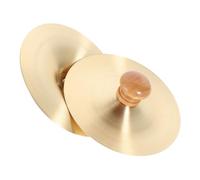 FUTUREORYY 1par Cymbals De Mano De Cobre De Instrumento Musical Tradicional Para Celebraciones y Actuaciones Sonido y Fácil Manejo Para Fiestas y Danzas