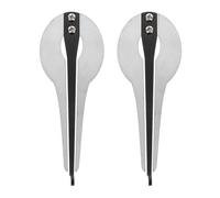 FUTUREORYY 2 Piezas Arpa de Mandíbula Portátil para Principiantes Instrumento Musical Tradicional Ruso de Metal Compacto y Fácil de Aprender Instrumento Étnico para Adultos