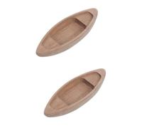 FUTUREORYY 2 Piezas de Barco de Madera sin Terminar Adorno Artesanal para Escritorio Decoración Rústica para Gabinete Regalo para Coleccionistas para Manualidades