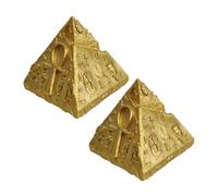 FUTUREORYY 2 Piezas de Pirámide Egipcia de Resina Decoración Histórica para Hogar Oficina y Educación con Diseño Robusto y Realista