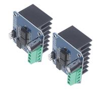 FUTUREORYY 2 Piezas Módulo Controlador para Motor de Alta Potencia con Limitador de Corriente para Refrigeración Compatible con Mcu Aislamiento y Entrada Pwm Dual para Inversión y Protección