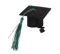 FUTUREORYY 2 piezas Pinza de Gorro de Graduación Miniatura para Niñas Accesorios para Cabello Clip de Sombrero Doctoral Decoración de Graduación de Fiesta Infantil