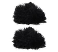 FUTUREORYY 2 piezas Protector de Micrófono de Felpa Funda Antiviento Suave Antisalpicaduras Elástica para Micrófono Portátil