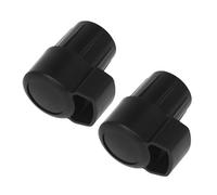 FUTUREORYY 2 piezas Tapones para Saxofón Abs Negro Unidades Protección para Llaves y Cuerpo Reduce Ruido No Deseado Accesorio Esencial para Mejorar Tono