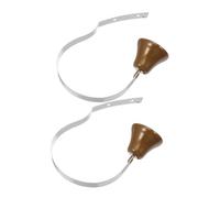 FUTUREORYY 2 Piezas Timbres de Perro de Metal para Entrenamiento Campanas Ajustables Colgantes de Pared Diseño Vintage Resistente para Comunicación y Adiestramiento de Cachorros Interior y