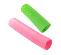 FUTUREORYY 2 Piezas Túnel Plegable Extensible para Hámsteres y Pequeños Animales Tubo de Flexible para Ejercicio y Exploración Accesorios para Jaula Colores Verde y Rosa para Hurones y Ratas
