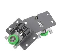 FUTUREORYY 2 Rodillos para Puertas Corredizas de Armario Tamaño Mediano Ranura 39 Mm y Tornillos, Poleas de Leva Resorte de 24 Mm, Ruedas Silenciosas para Muebles, Kit de Repuesto