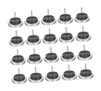 FUTUREORYY 20 Piezas Clavos Deslizadores para Muebles con Almohadillas Protectores de Piso para Patas de Sillas y Mesas Elevadores de Muebles de Metal Fácil Instalación Uso Interior y