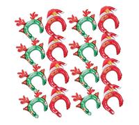 FUTUREORYY 20 Piezas Diademas Inflables de Globos Navidad para Fiestas Tocados Divertidos y Ligeros para Fotos Accesorios Cómodos y Suaves para Decorar Cabello Eventos Festivos