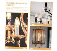 FUTUREORYY 20piezas Tubo De Vela para Portalámparas Fundas De Plástico para Velas De Araña para Decoración De Pared Color Blanco